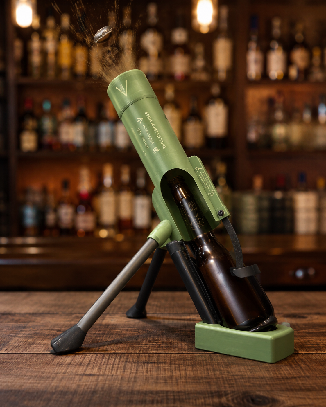 Mortar Style Beer Bottle Opener